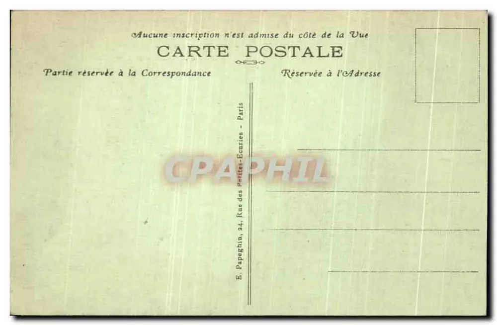 Castelo de Chantilly — Lado Noroeste — A.P. - Verso