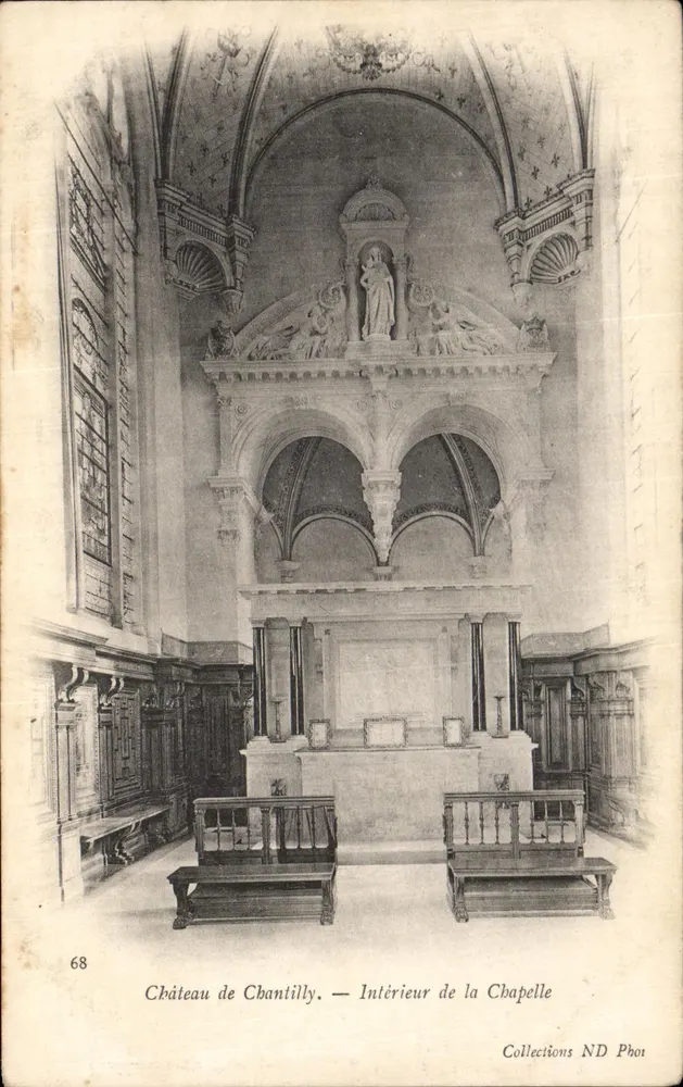 Castelo de Chantilly — Interior da Capela — Collections ND Phot - Frente
