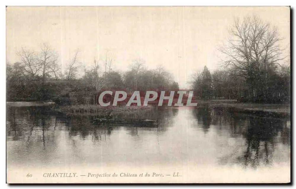 Chantilly — Perspectiva do Castelo e do Parque — LL. - Frente