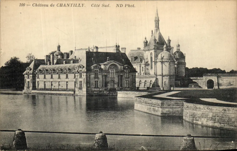 Castelo de Chantilly — Lado Sul — ND Phot. - Frente