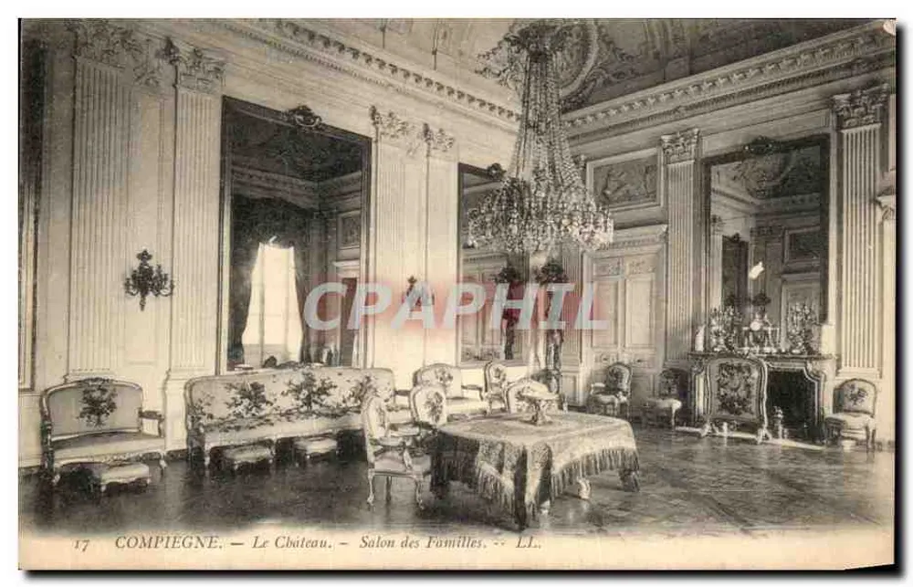 Compiègne — Das Schloss — Salon des Familles — LL. — n°17 - Vorderseite