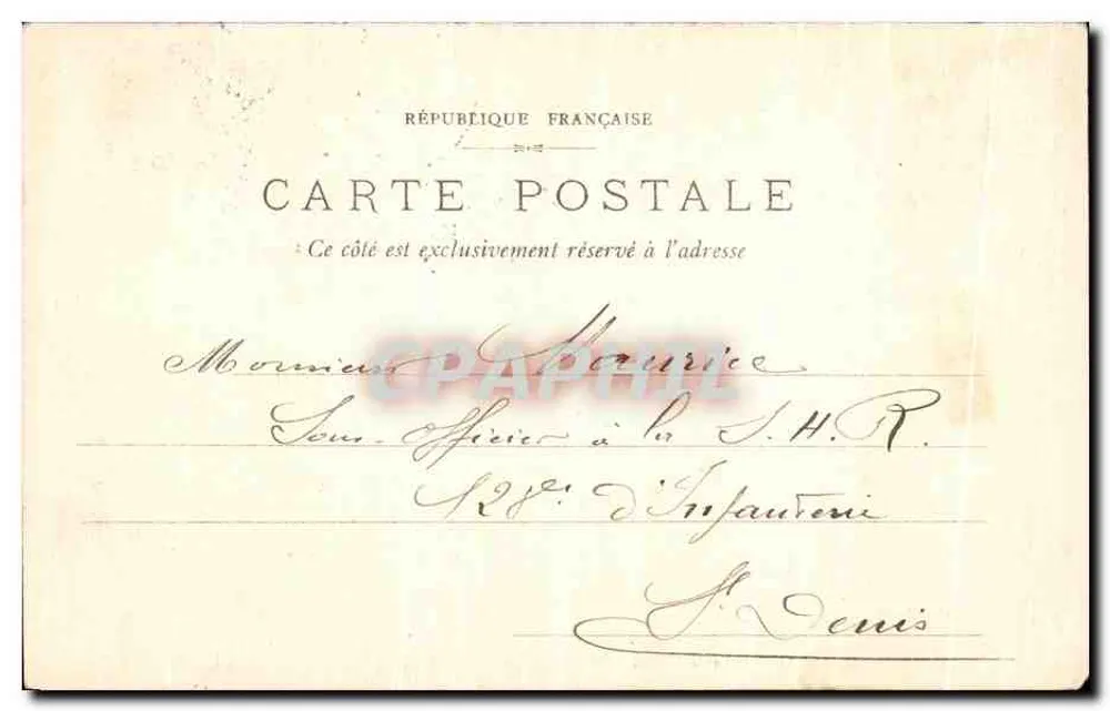 Castelo de Compiègne - Vista do Parque — E. D., Compiègne, n°3 - Verso