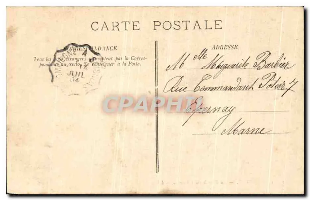 Compiègne — A Facha do Castelo — L.L. — Pierre Klein - Verso
