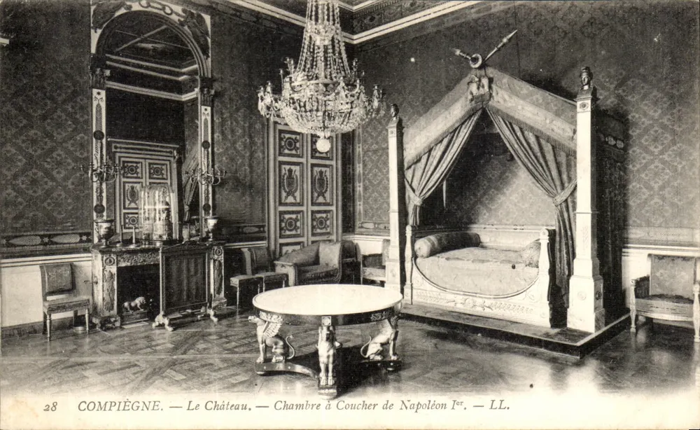 Compiègne — Das Schloss — Schlafzimmer von Napoleon I. — LL. n°28 - Vorderseite