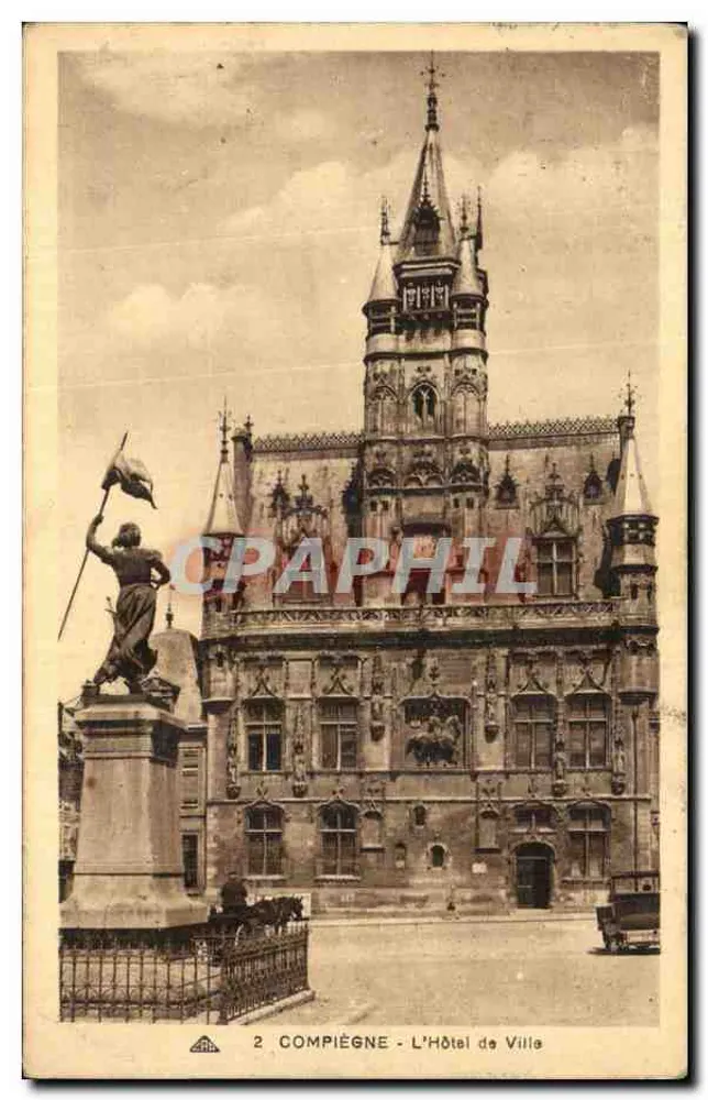 Compiègne - O Hotel de Ville — editor Alsatienne des Arts Photomécaniques, n°2 - Frente