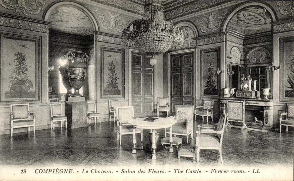 Compiègne - O Castelo - Salão das Flores - LL - Frente