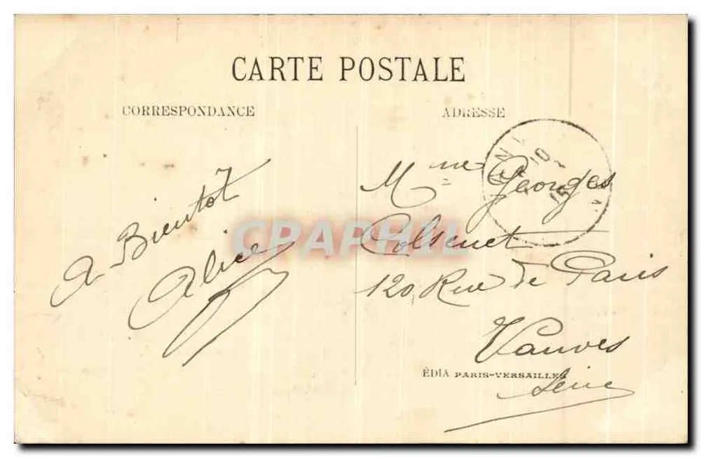 Parque do castelo de CHANTILLY — Maison de Sylvie — ÉDIA Paris-Verbailles - Verso
