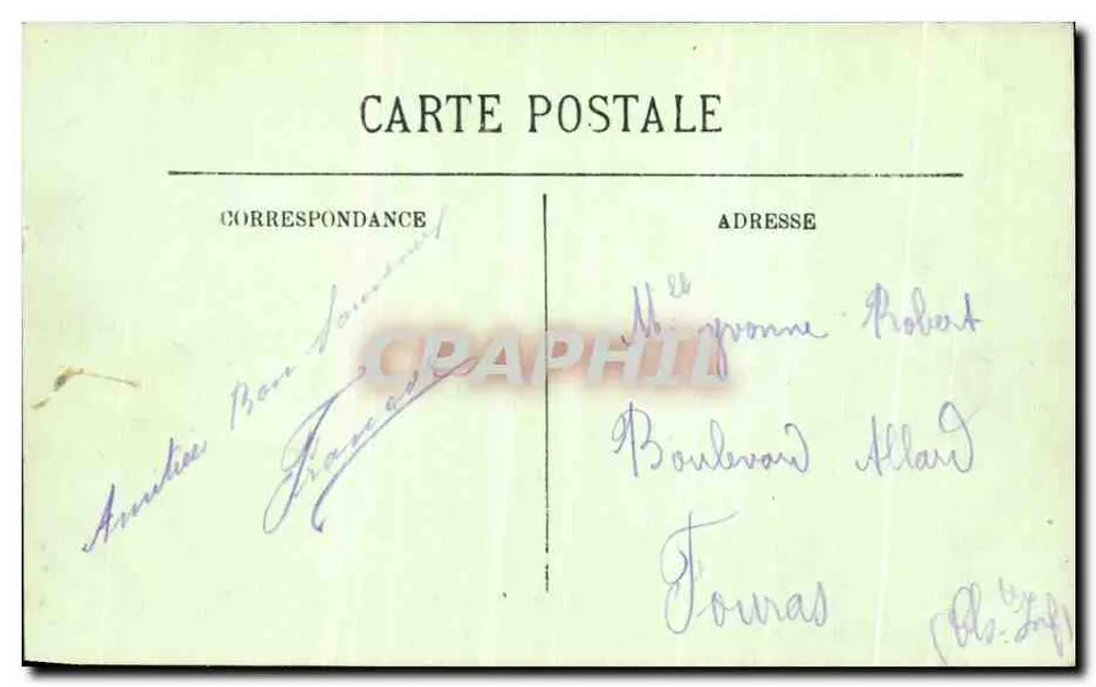Compiègne — Ansicht der Place du Château vom Schloss aus — LL. n°159 - Rückseite
