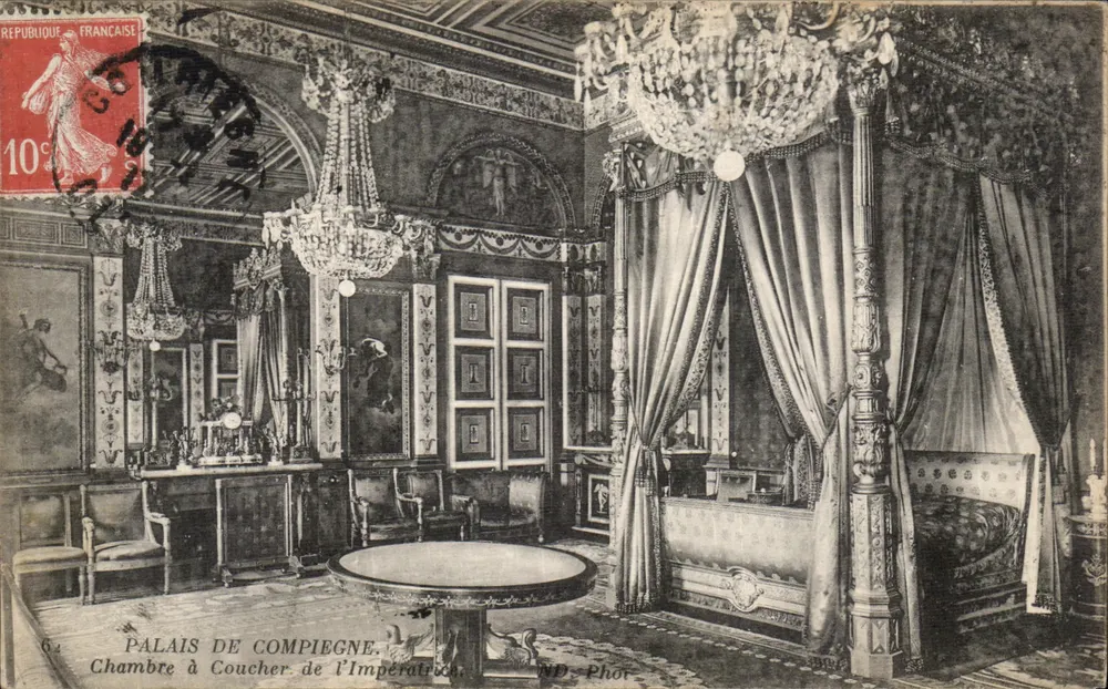 Palácio de Compiègne — Quarto da Imperatriz — WD. Fot. - Frente