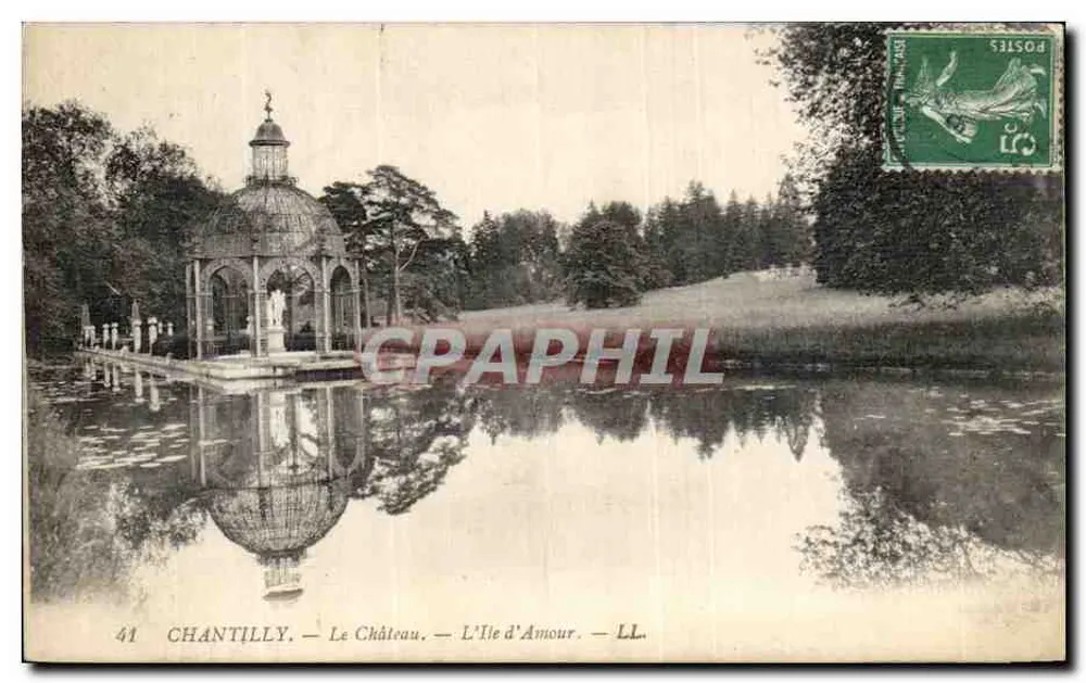 Chantilly — O Castelo — A Ilha do Amor — LL. — Editor LL, n° 41 - Frente