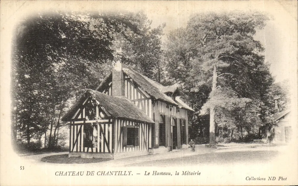 Château de Chantilly — Das Dorf, das Bauernhaus — Collections ND Phot - Vorderseite
