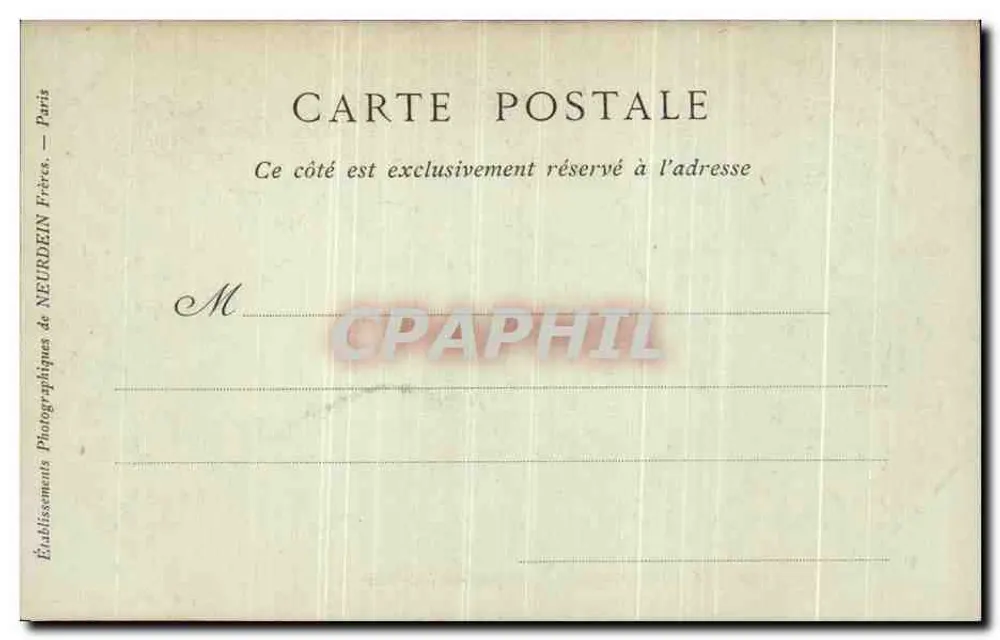 Château de Chantilly — Das Dorf, das Bauernhaus — Collections ND Phot - Rückseite