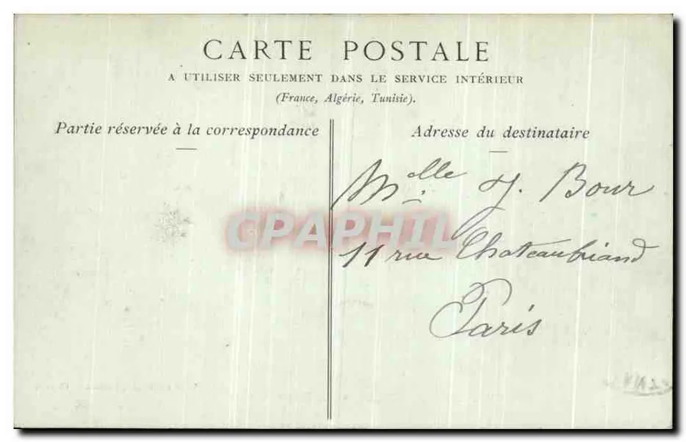 Castelo de Chantilly — A Casa de Silvie — Viúva ROBINEAU, Livreiro — Chantilly - Verso