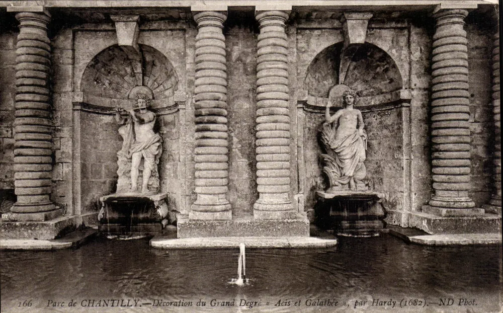 Park von Chantilly — Dekoration des Grand Degré « Aesis et Galabée » — ND Pbot. - Vorderseite