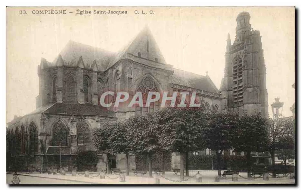 Compiègne — Igreja de São Jacó — C. L. C. n°33 - Frente