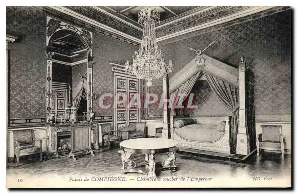 Palast von COMPIÈGNE — Schlafzimmer des Kaisers — ND Poot - Vorderseite