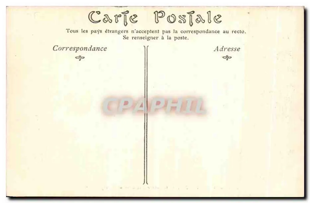 Palast von COMPIÈGNE — Schlafzimmer des Kaisers — ND Poot - Rückseite