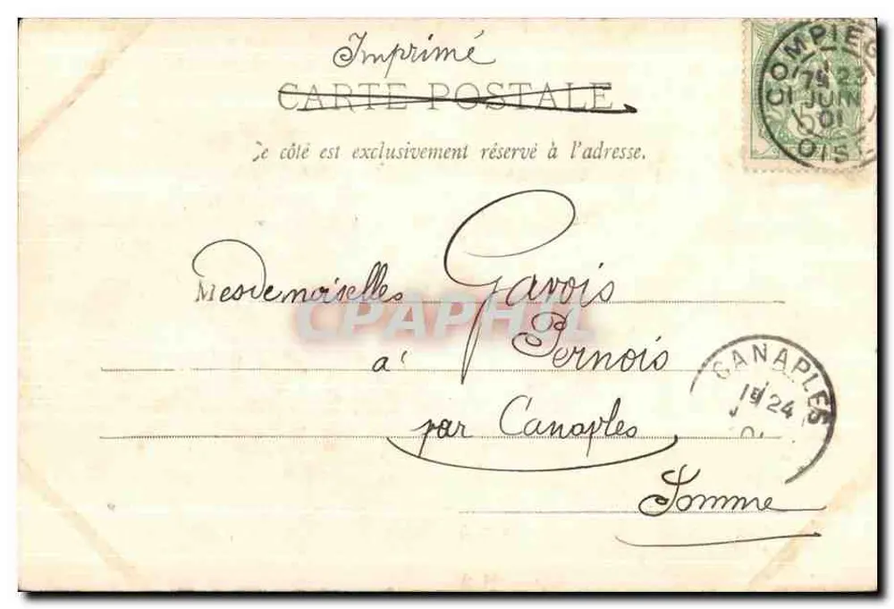 Compiègne — Hôtel de Ville — Décalis, Compiegues, n°33 - Rewers