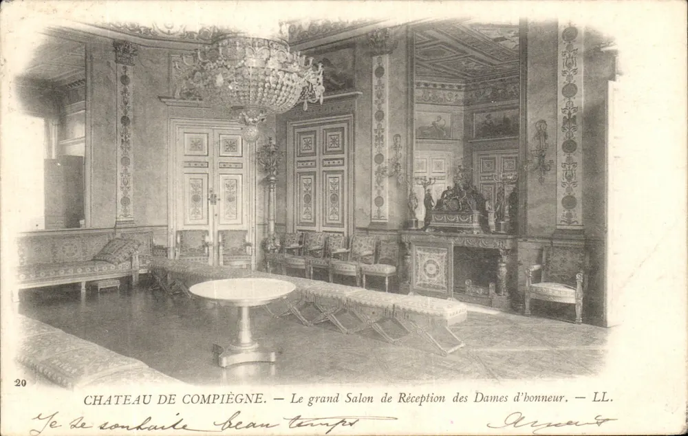 Château de Compiègne — Der Große Empfangssaal der Damen der Suite — LL. N°20 - Vorderseite