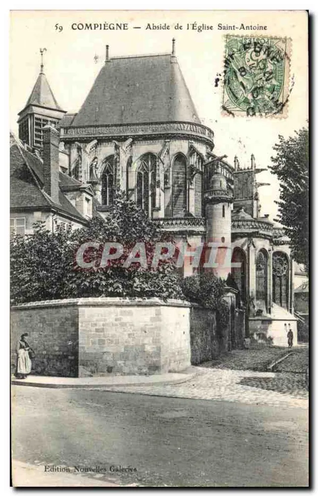 Compiègne — Abside da Igreja de São Antônio — Edição Nouvelles Galeries - Frente