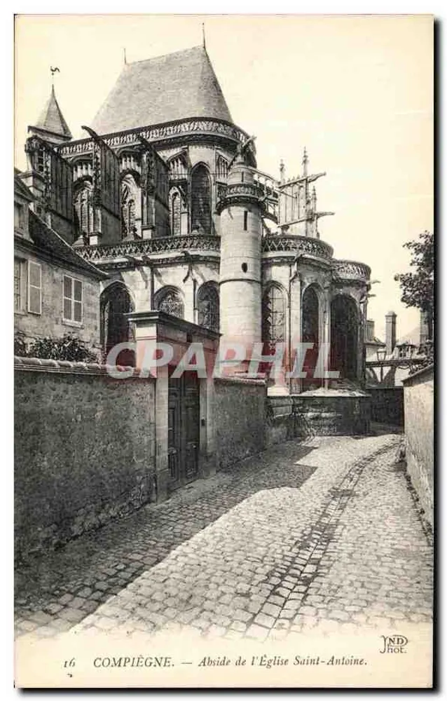Compiègne — Abside van de Kerk van Sint-Antoine — JND Phot. - Voorkant
