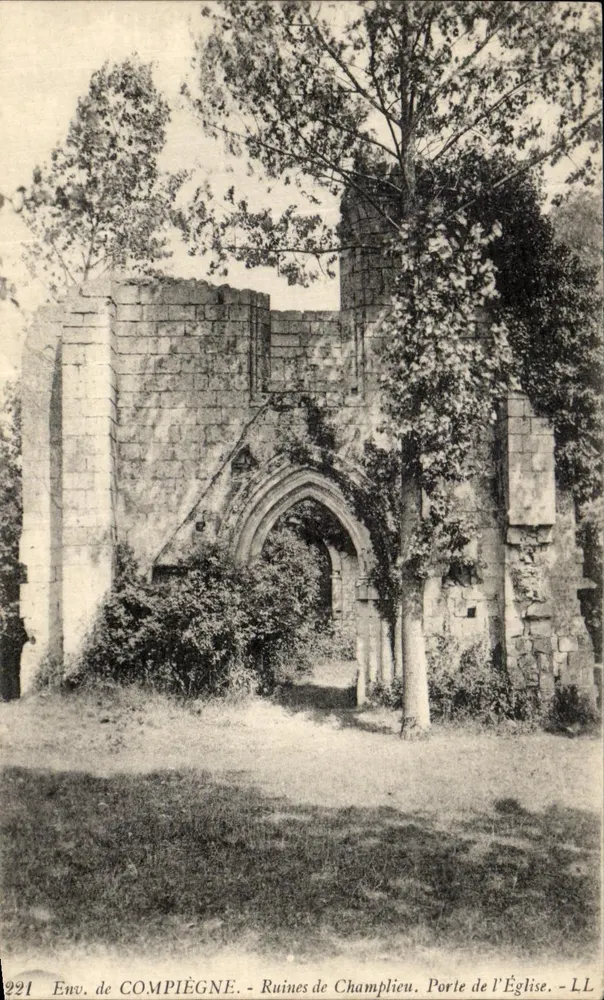 Ruínas de Champlieu - Porta da Igreja — Env. de COMPIÈGNE — LL n°221 - Frente
