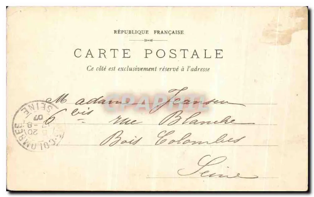 Compiègne — A Porta da Capela — E. D., Compiègne, n°10 - Verso