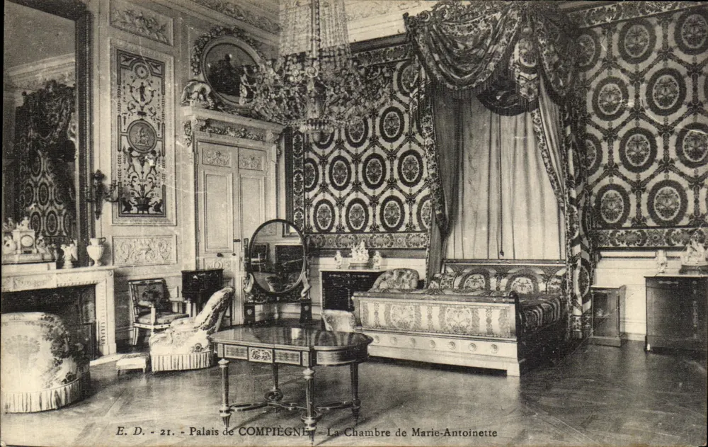 Palais de Compiègne — La Chambre de Marie-Antoinette — E. D. - 21 - Vorderseite