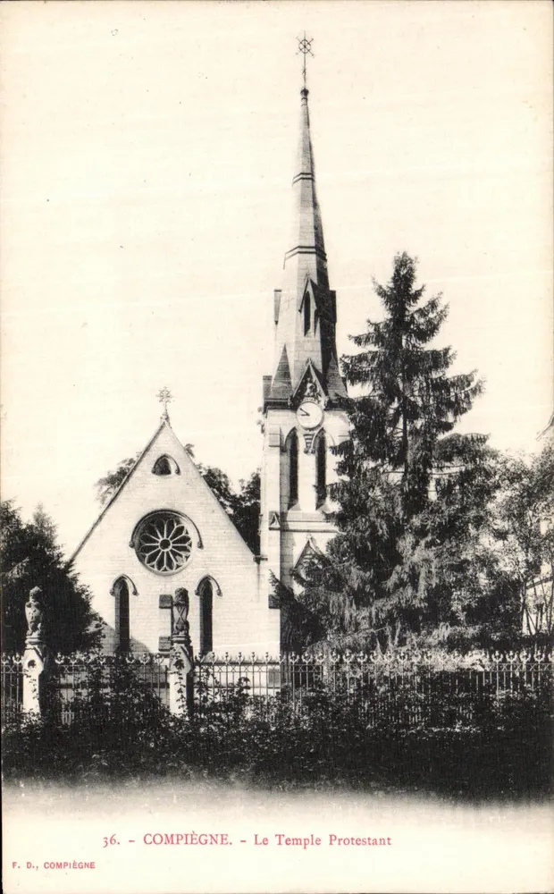 Compiègne - O Templo Protestante — F. D., n°36 - Frente