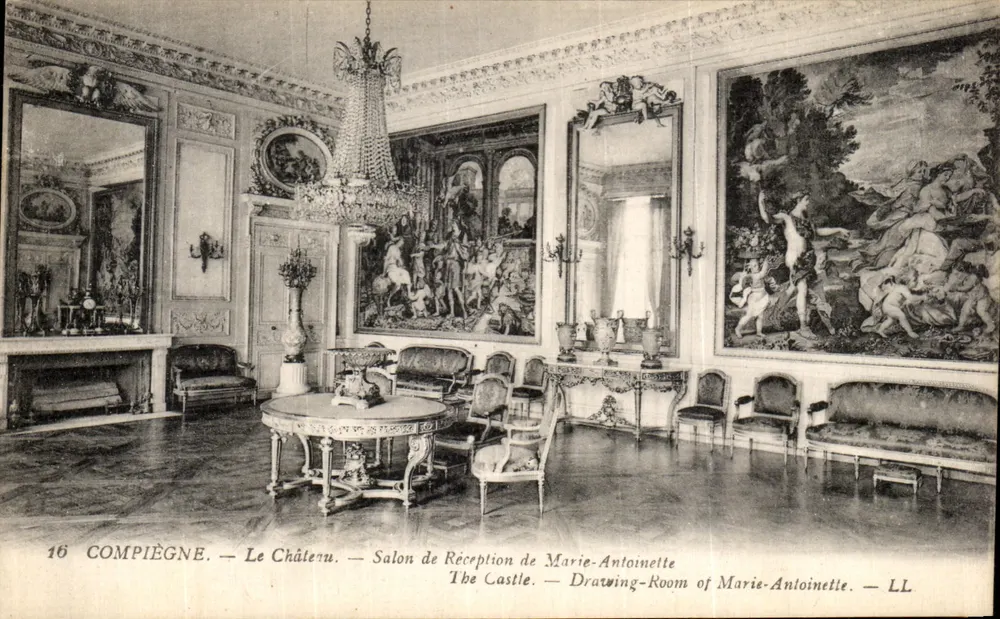 Compiègne — Das Schloss — Empfangssaal von Marie-Antoinette — LL - Vorderseite