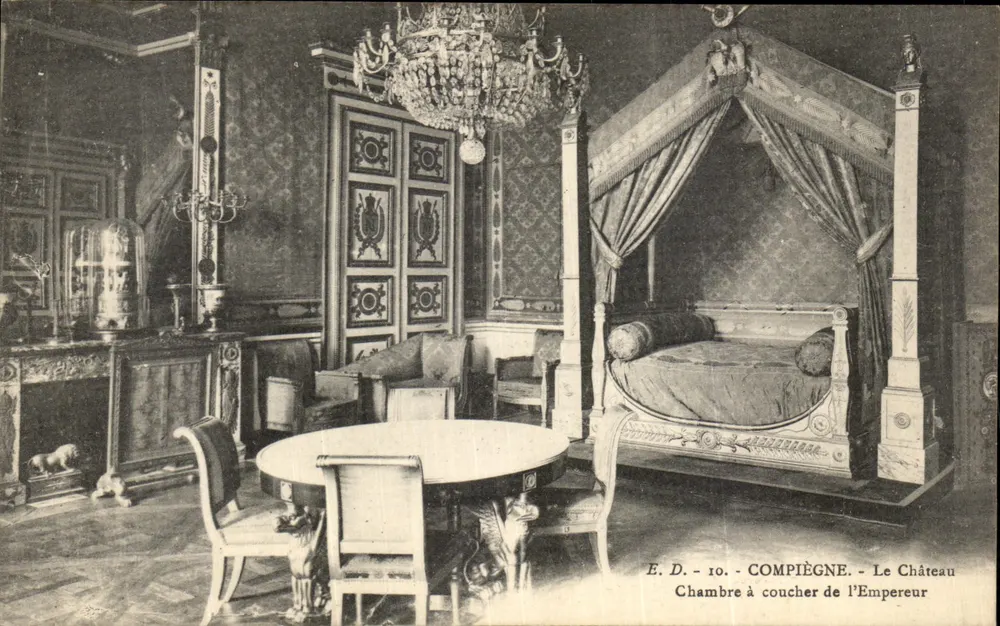 Schlafzimmer des Kaisers — Schloss Compiègne — E.D. - 10 - Vorderseite
