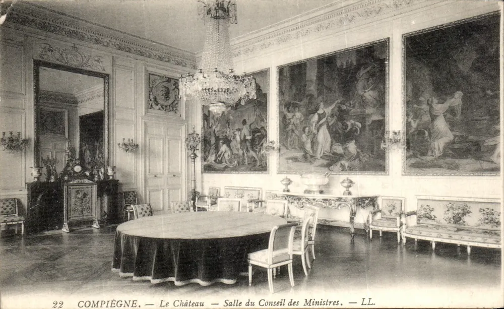 Compiègne — Das Schloss — Zimmer des Ministerrats — LL. - Vorderseite