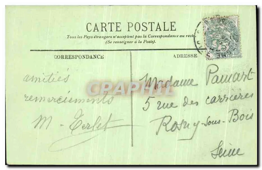 Compiègne — Das Schloss. Empfangssaal für fremde Herrscher — LL. - Rückseite