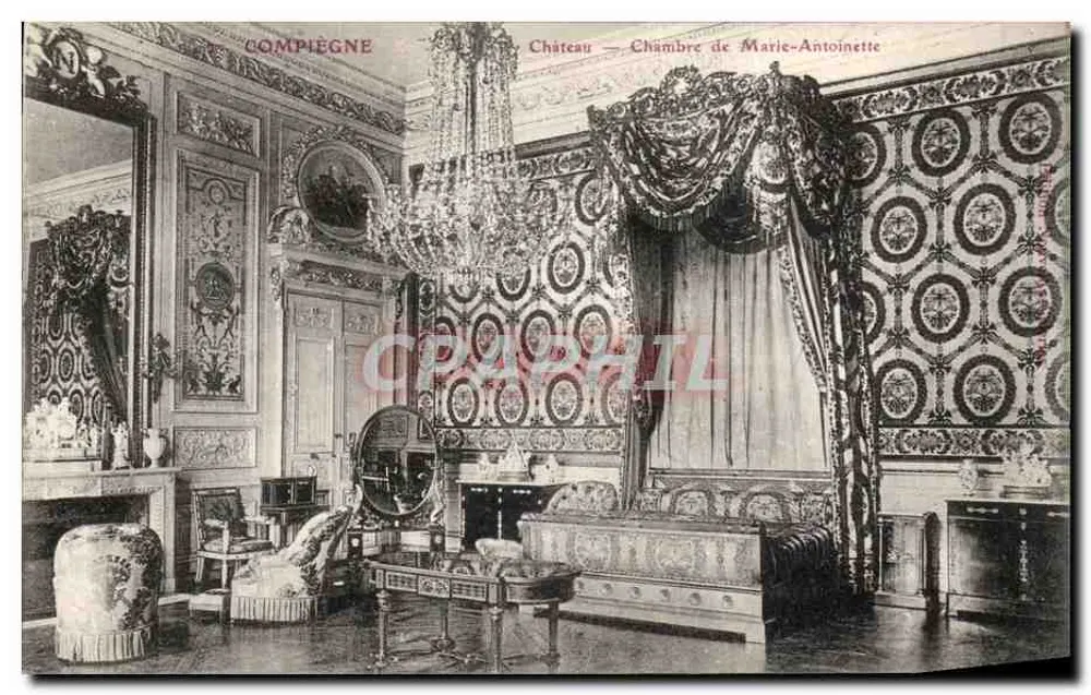 Compiegne - Castillo — Habitación de Marie-Antoinette - Anverso
