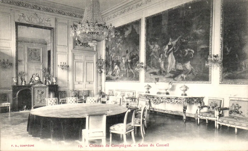 Castelo de Compiègne — Salão do Conselho — F. D., Compiègne - Frente