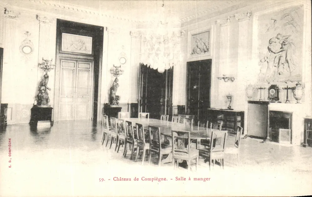 Zamek w Compiègne — Sala jedzeniowa — E. D. Compiègne, n° 59 - Awers