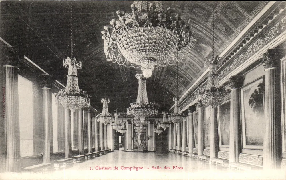 Castelo de Compiègne — Sala das Festas — Decorada Compiègne - Frente