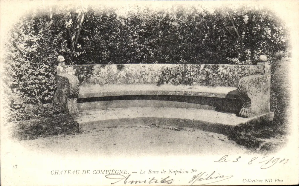 Kasteel van Compiègne — De Bank van Napoleon I — Collecties ND Phot - Voorkant