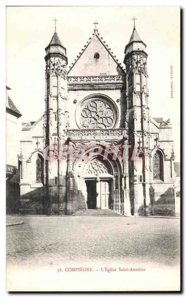 Compiègne - A Igreja de São Antônio — Dreselle, Compiegne, n°58 - Frente