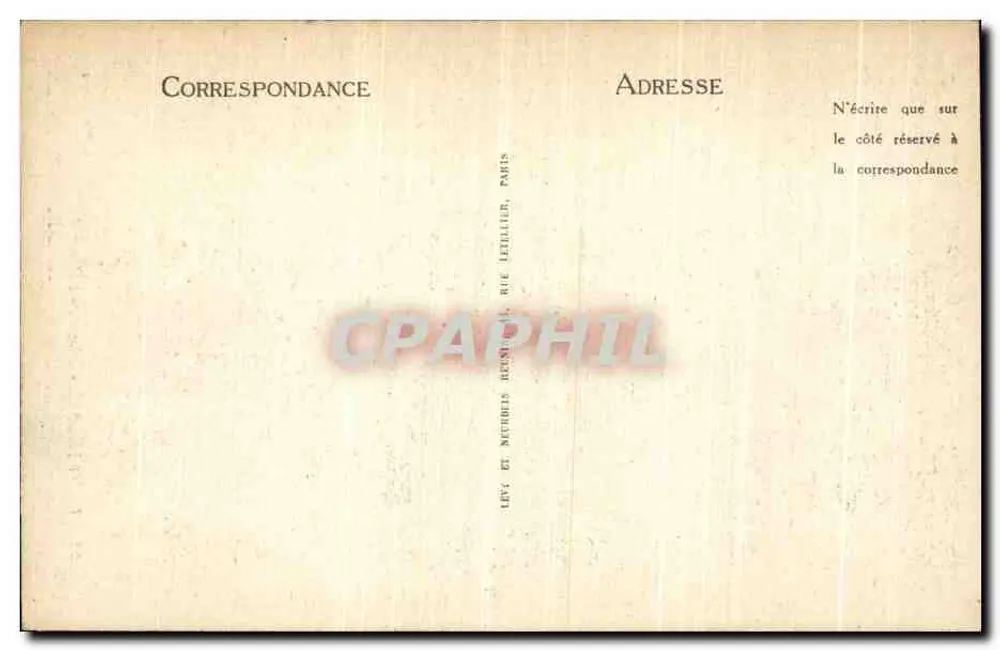 Compiègne — Place de l'Hôtel-de-Ville — Hôtel de Ville e estátua com bandeira — Edição Wattellier, n°94 - Verso