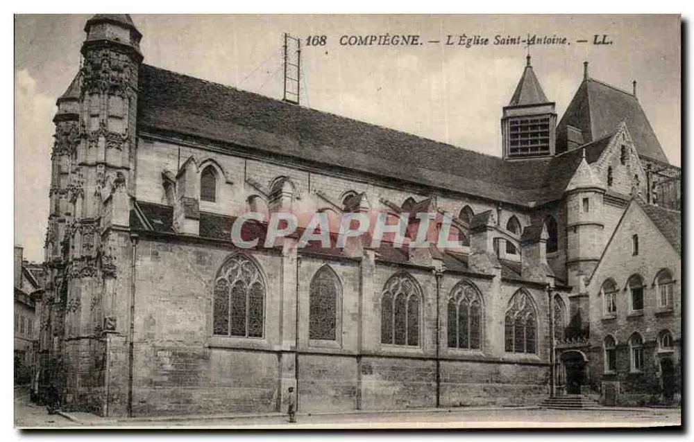 Compiègne — De Kerk van Sint-Antoine — LL. — N° 168 - Voorkant