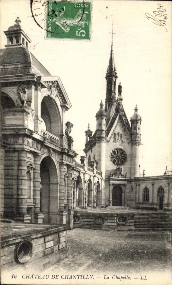 Castelo de Chantilly — A Capela — LL. — n°16 - Frente