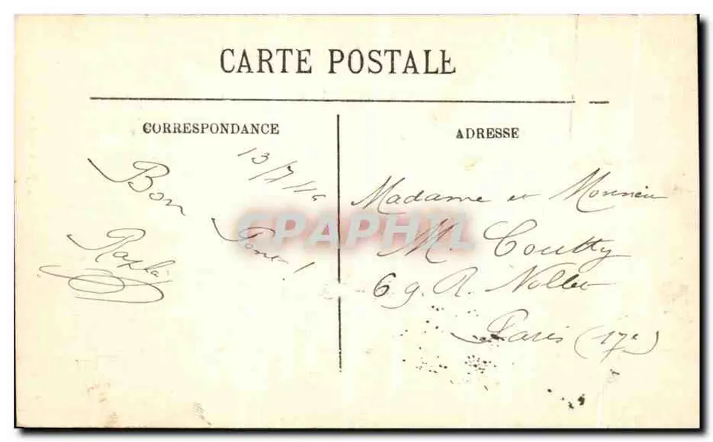 Castelo de Chantilly — A Capela — LL. — n°16 - Verso