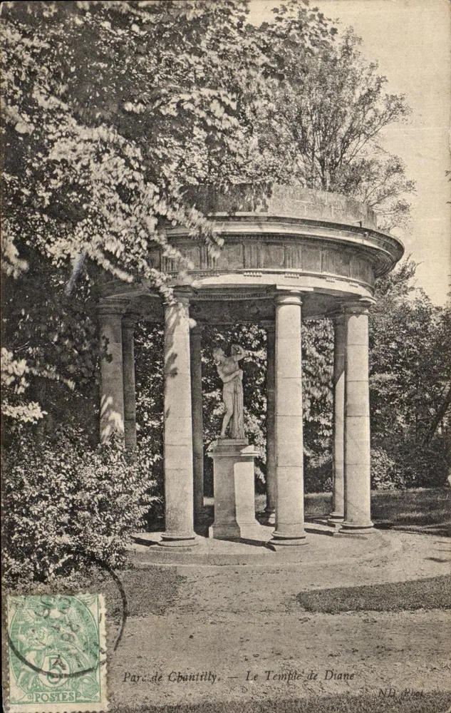 Parque de Chantilly — O Templo de Diana — ND Piet - Frente