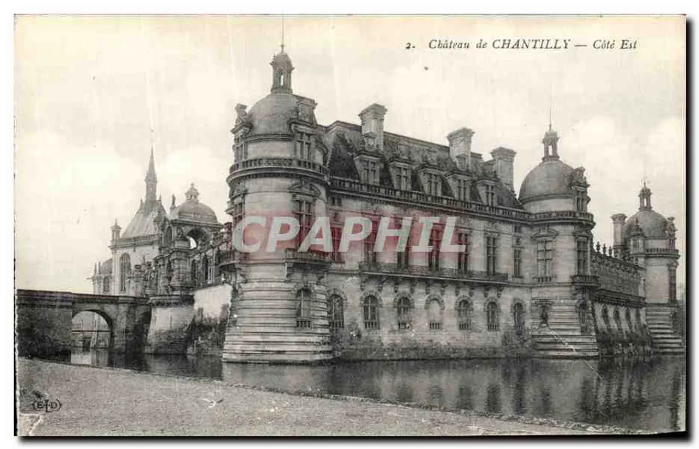 Castelo de Chantilly — Lado Leste — (EFD) - Frente