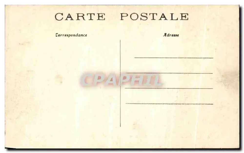 Paris — Überschwemmungen 1910 — Rue de Lille am 25. Januar — C.M. - Rückseite