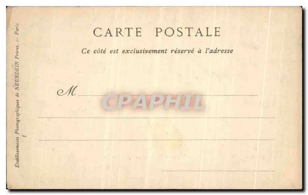 Betrunkene Bacchante, von A. J. Chantrion — Kupferstich von J. Chavanne — Sammlung ND Phot - Rückseite
