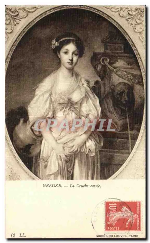Greuze — Das zersprungene Gefäß — Musée du Louvre, Paris - Vorderseite