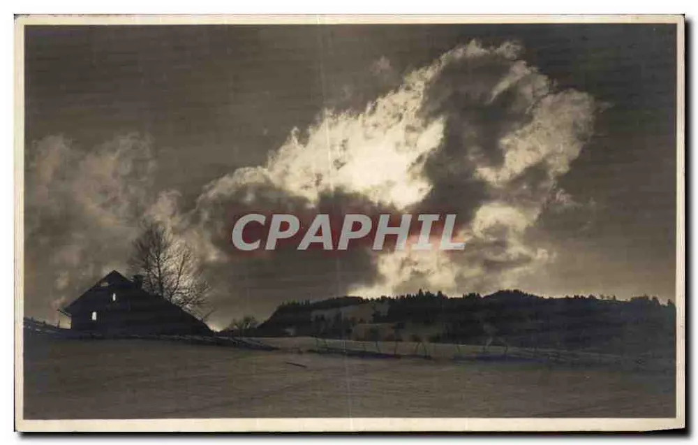 Paisagem montanhosa com casa — Thalwil — Fot. J. Gaberell, Thalwil - Frente