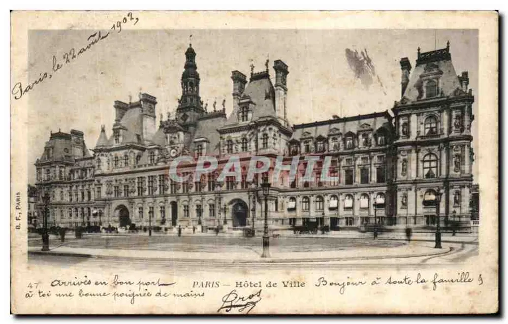 Parijs — Hotel de Ville — B.F. Paris, n°47 - Voorkant